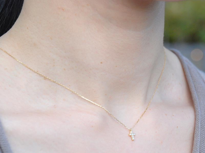 K18コネクティングパーツ ネックレス調整 アジャスター ワンタッチ　ダイヤ付き K18コネクティングパーツ ネックレス調整 アジャスター