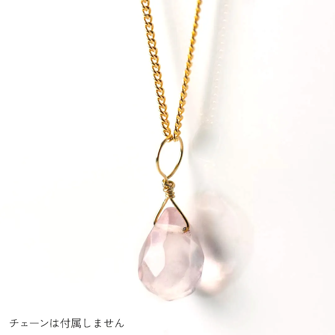 カラーで選ぶチャーム　ローズクォーツ【Fortune Stone Table】