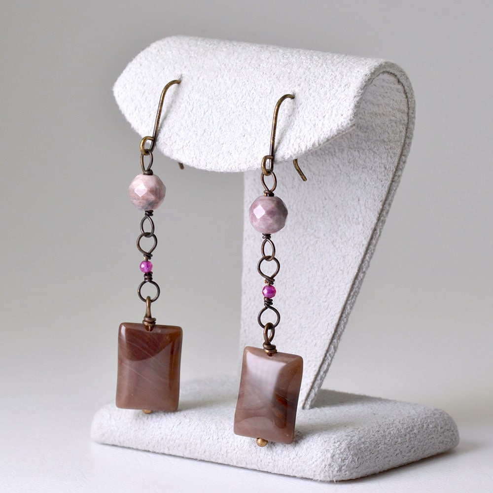 ペトリファイドウッド イヤリング ピアス