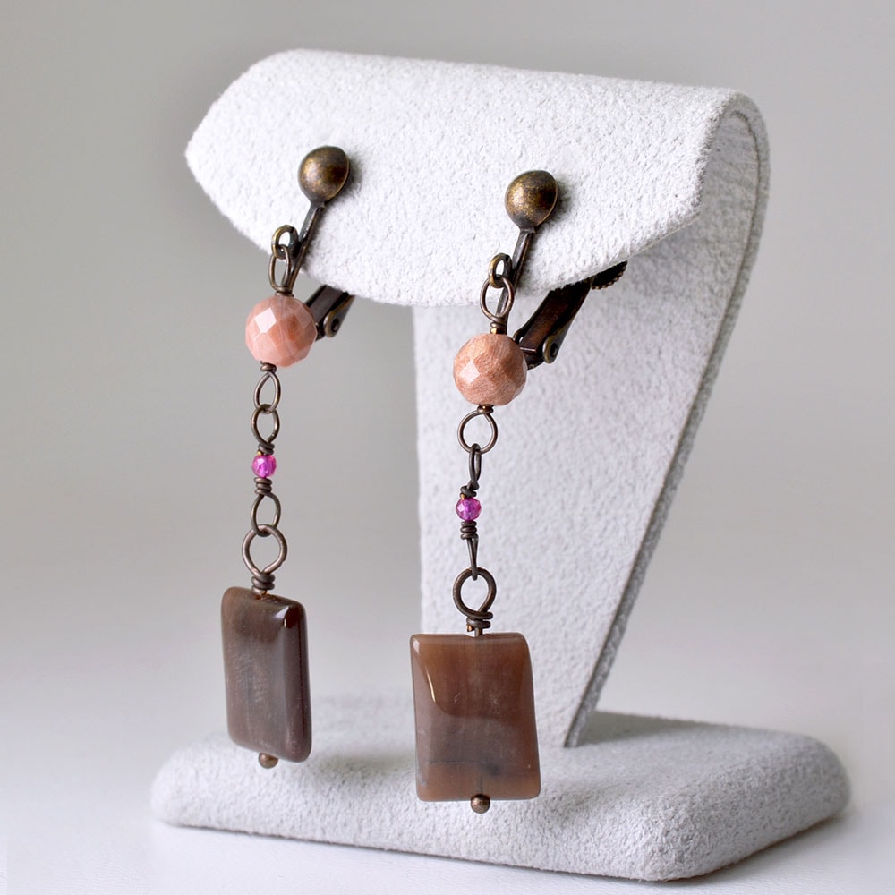 ペトリファイドウッド イヤリング ピアス