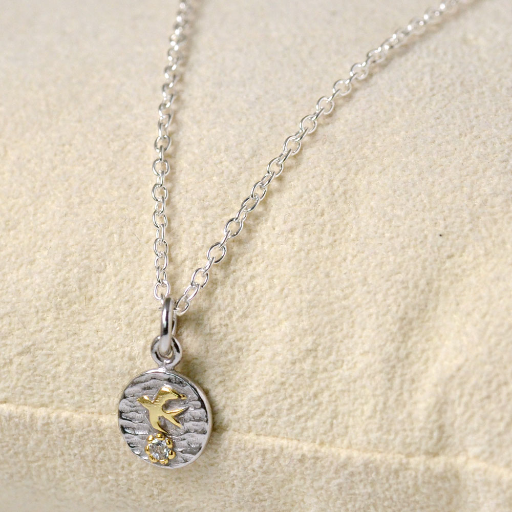 シルバー925 キュービックジルコニア バードトップ