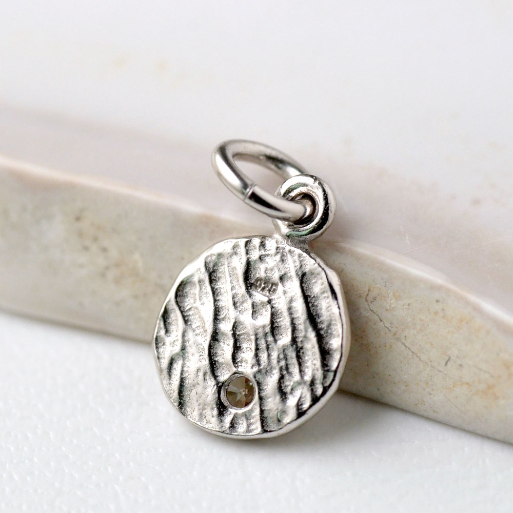 シルバー925 キュービックジルコニア クロストップ