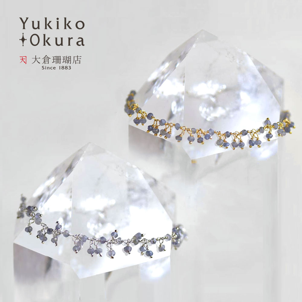 SV アイオライト フリンジ ブレスレット