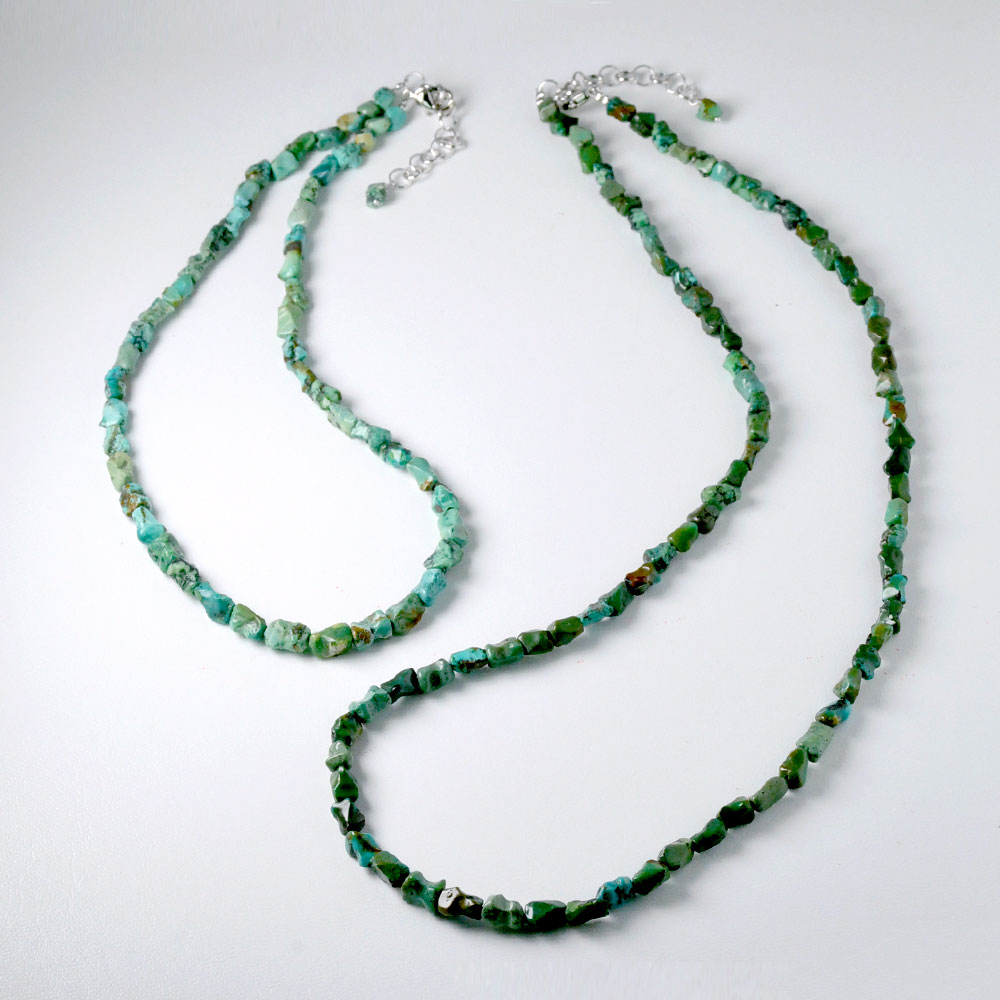 ターコイズ タンブルネックレス