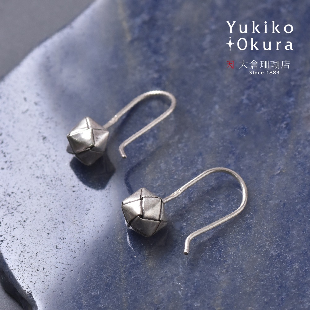 シルバー925 ハンドメイド メッシュボックス ピアス　