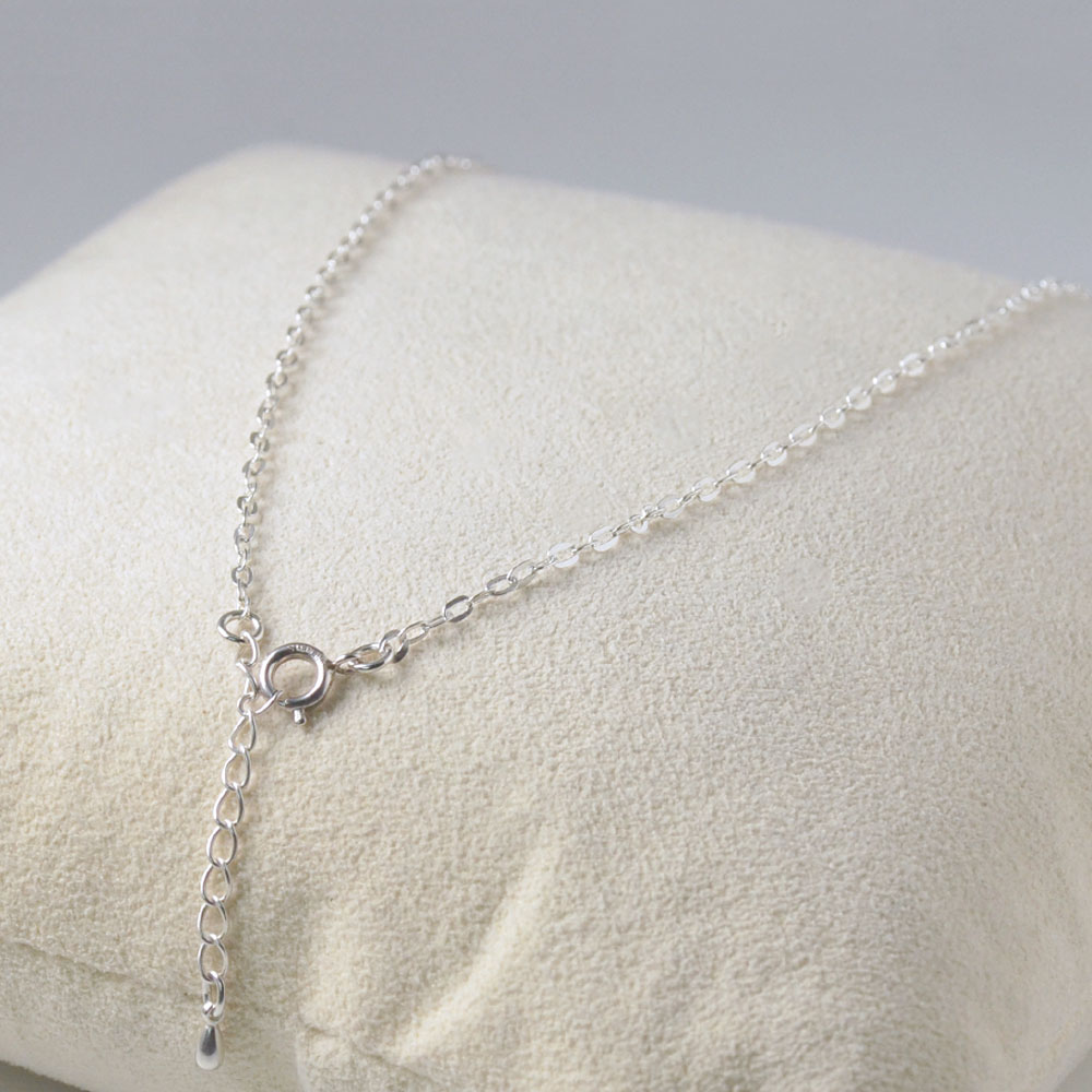 SV925 スモーキークォーツ 約20mm丸珠トップ+チェーン