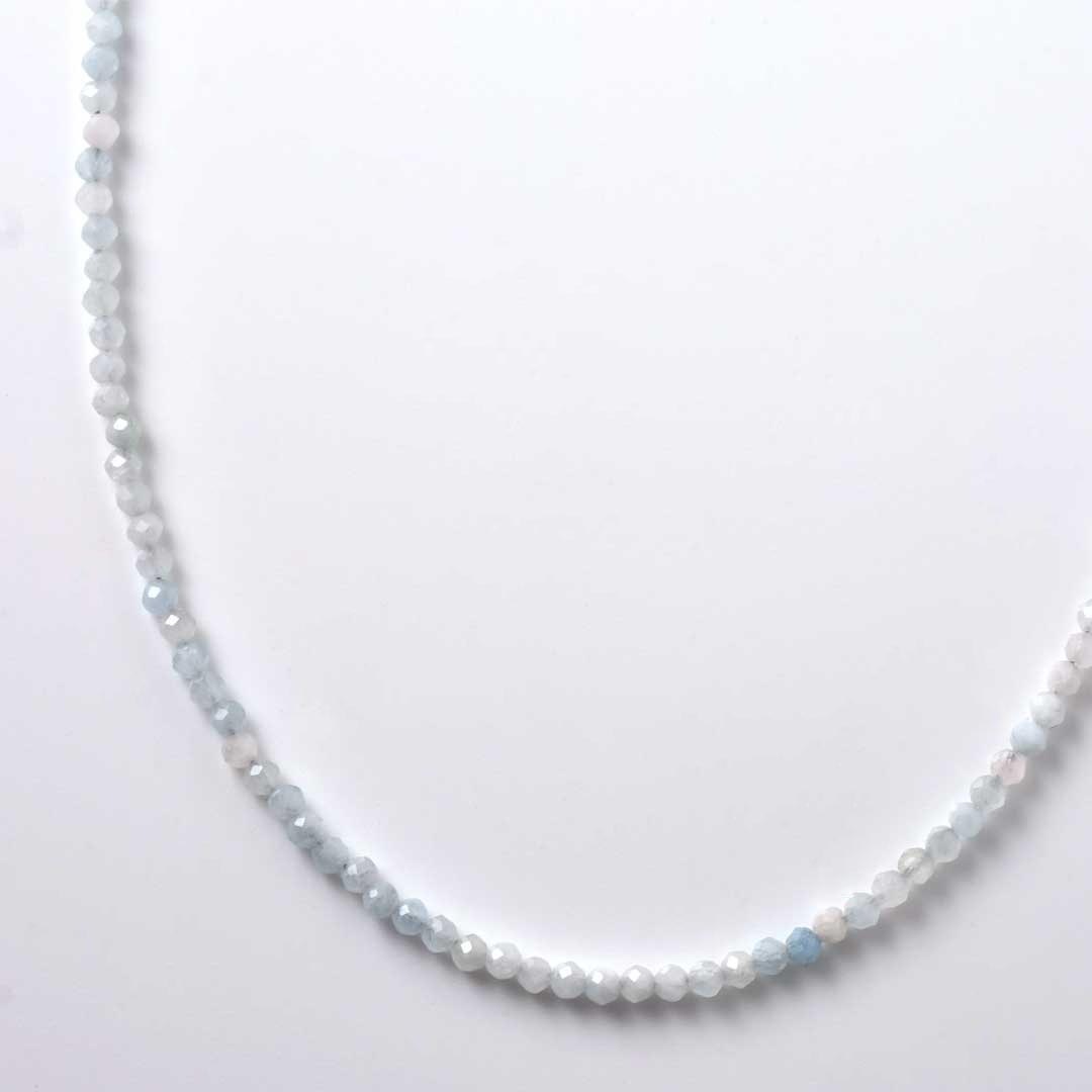 TWOtone stones ネックレス　アクアマリン×ローズクォーツ【Fortune Stone Table】