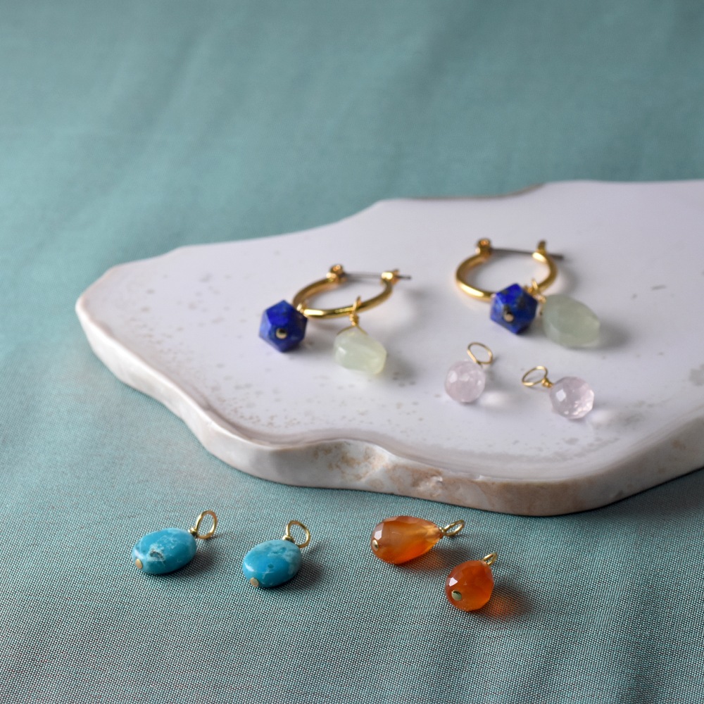 つけかえて何通りも楽しめる 5days フープイヤリング ピアス(フープ15mm)　