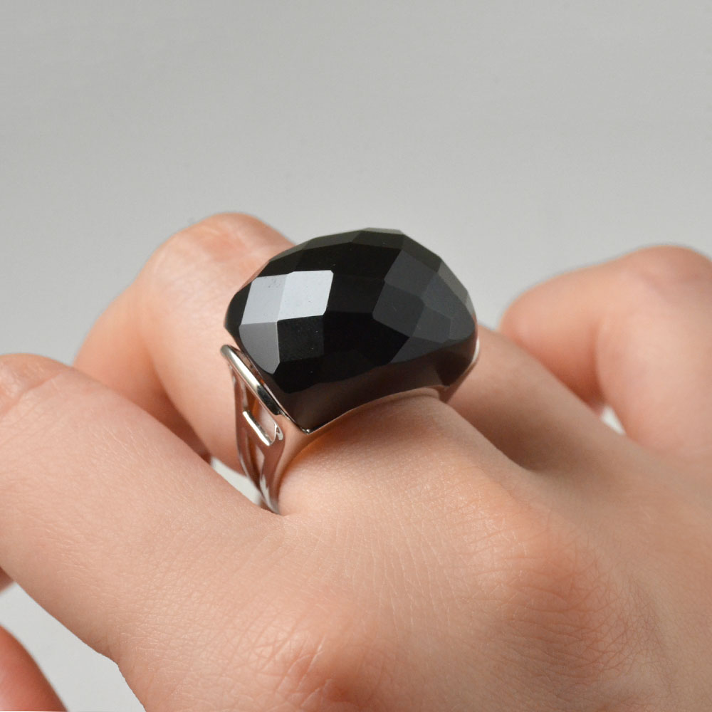 SV925 カーネリアン レッドタイガーアイ オニキス 白ガラス リング