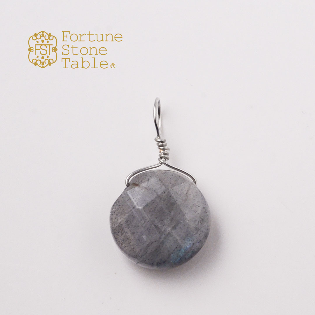 カラーで選ぶチャーム　ラブラドライト【Fortune Stone Table】
