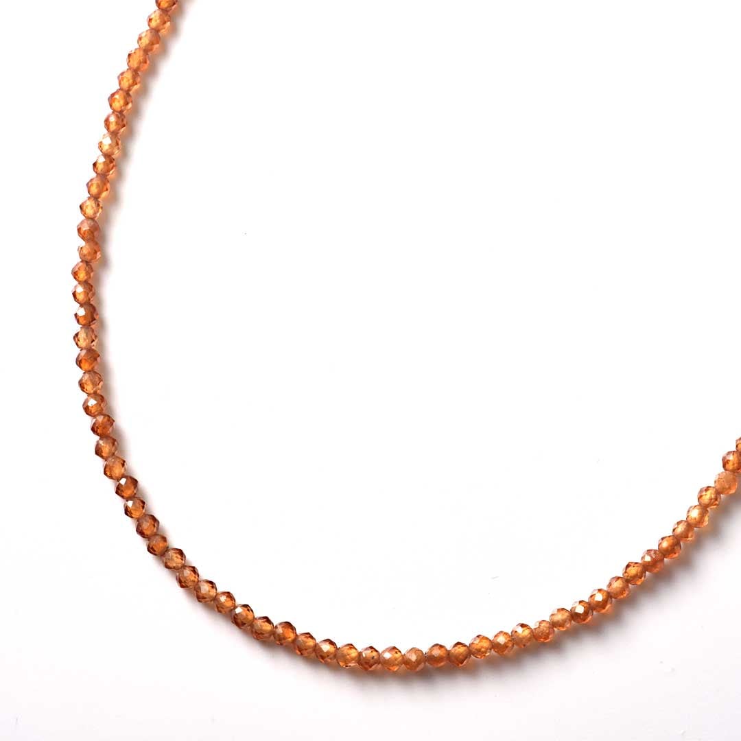 TWOtone stones ネックレス ヘソナイトガーネット×カーネリアン【Fortune Stone Table】