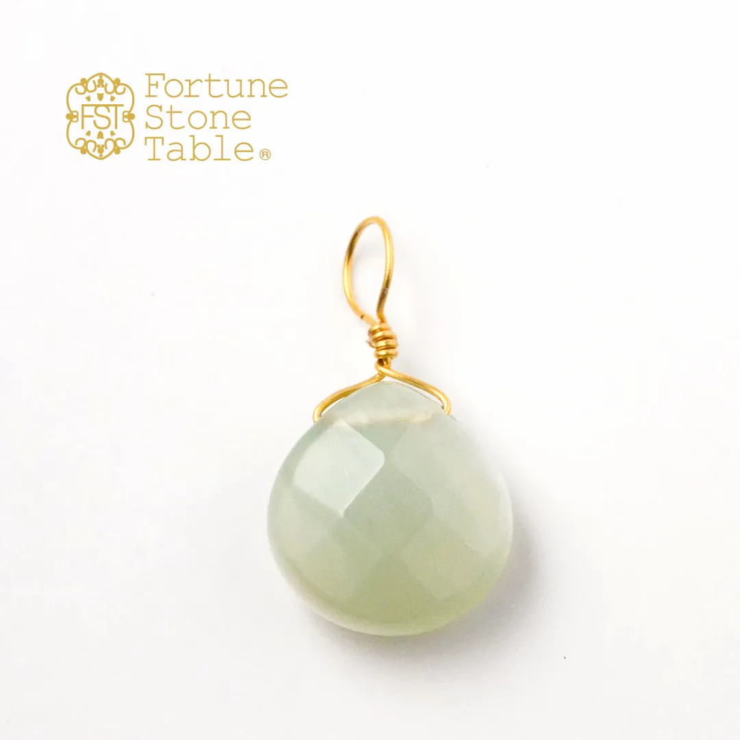 カラーで選ぶチャーム　ニュージェイド･マロン【Fortune Stone Table】
