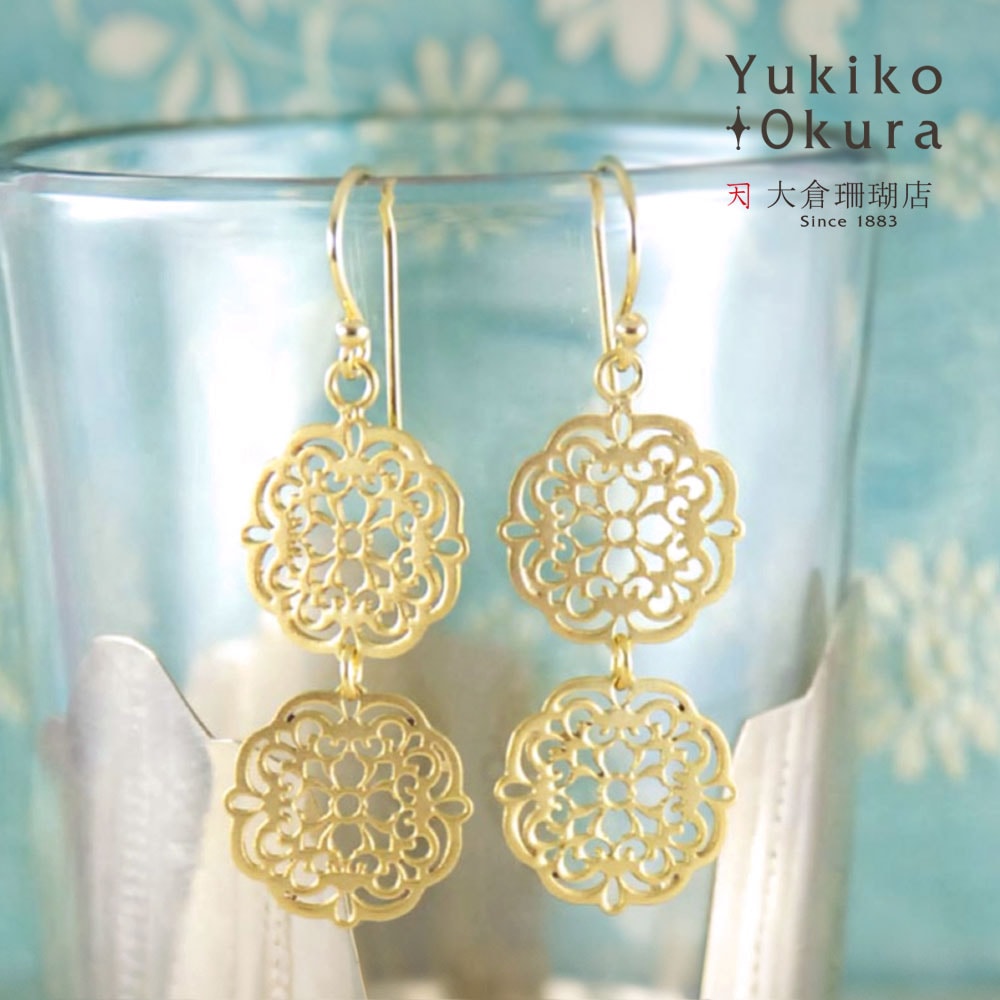 シルバー925 ゴールド透かし ピアス | すべての商品 | Yukiko