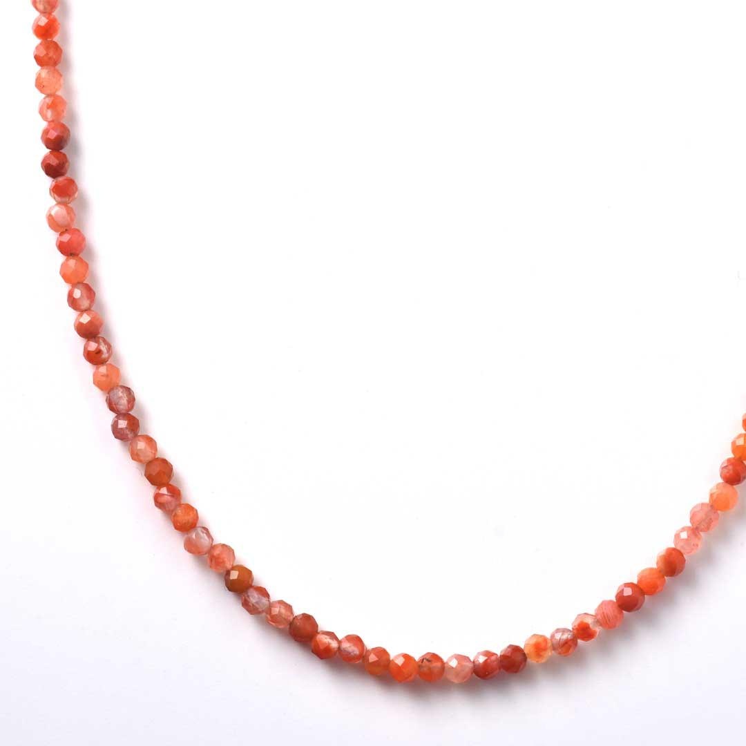 TWOtone stones ネックレス　カーネリアン×シトリン【Fortune Stone Table】