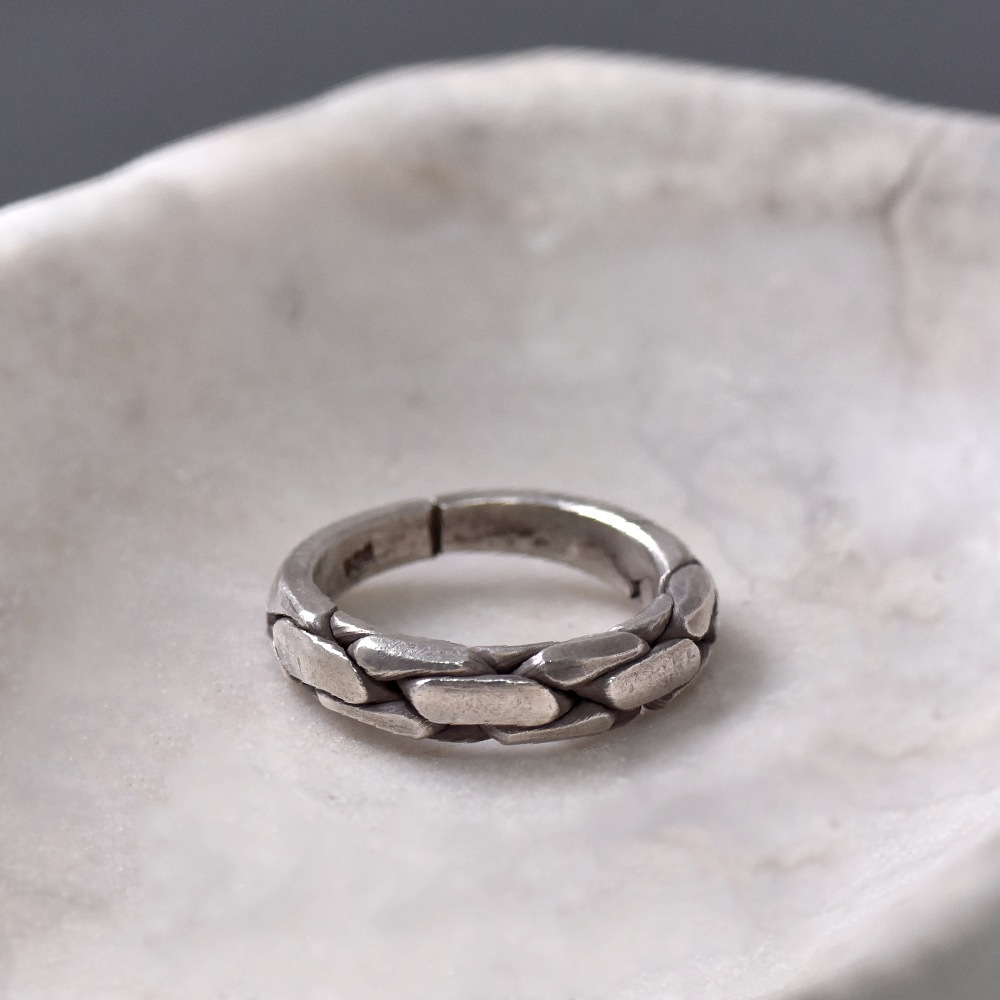 シルバー925 ハンドメイド デザインリング
