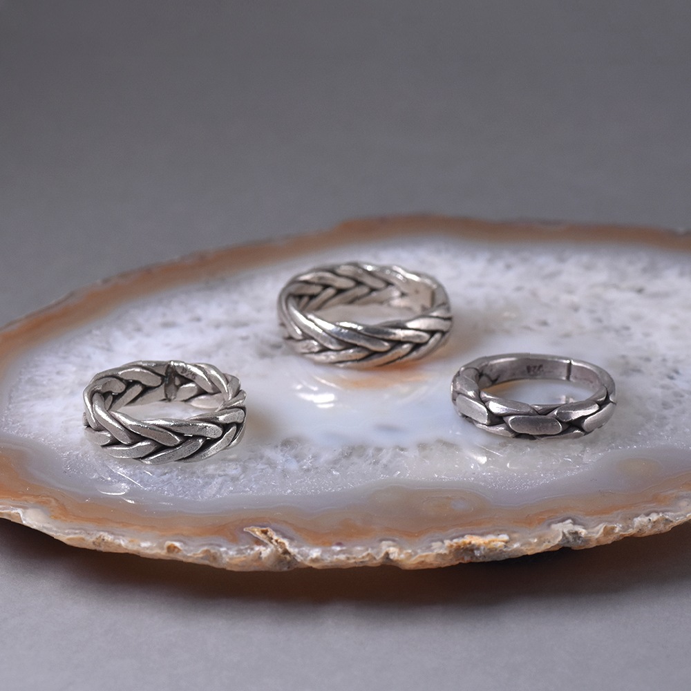 シルバー925 ハンドメイド デザインリング