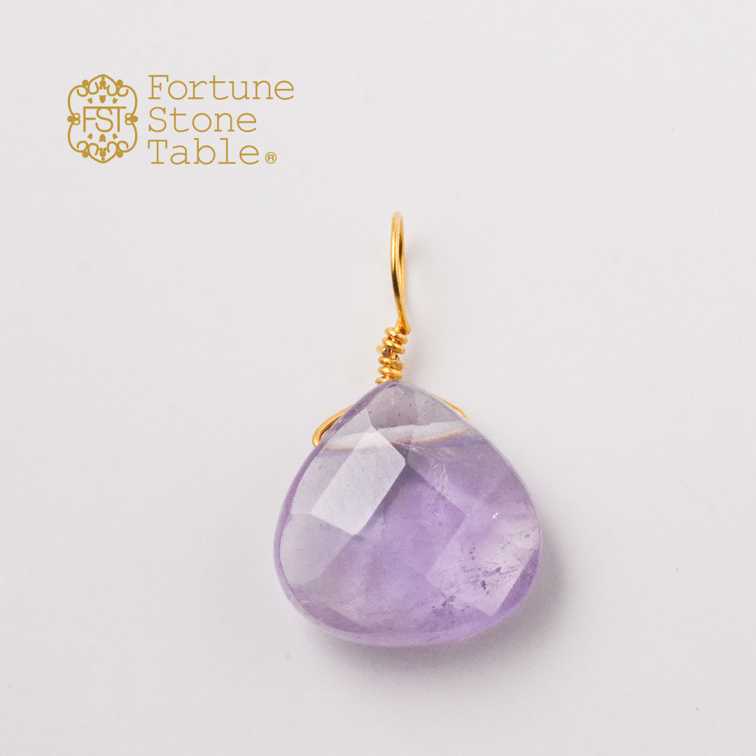 カラーで選ぶチャーム　アメシスト【Fortune Stone Table】