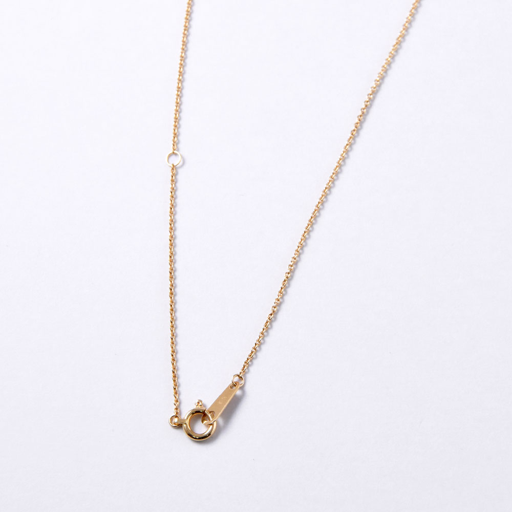 K18 トルマリン Y字ネックレス(ピンク・グリーン・ブラウン・バイカラー)