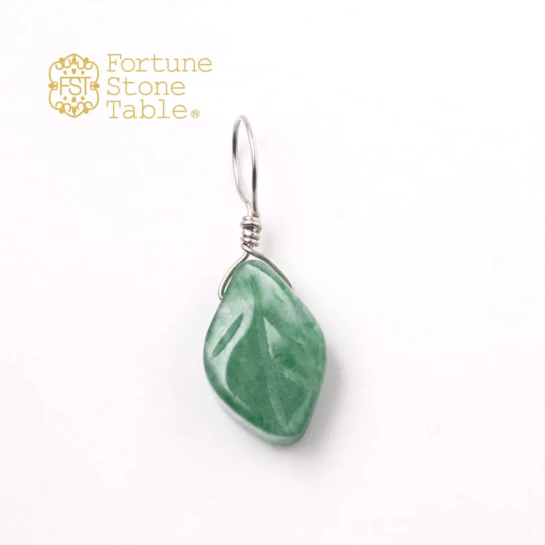 カラーで選ぶチャーム アベンチュリン・リーフ【Fortune Stone Table】