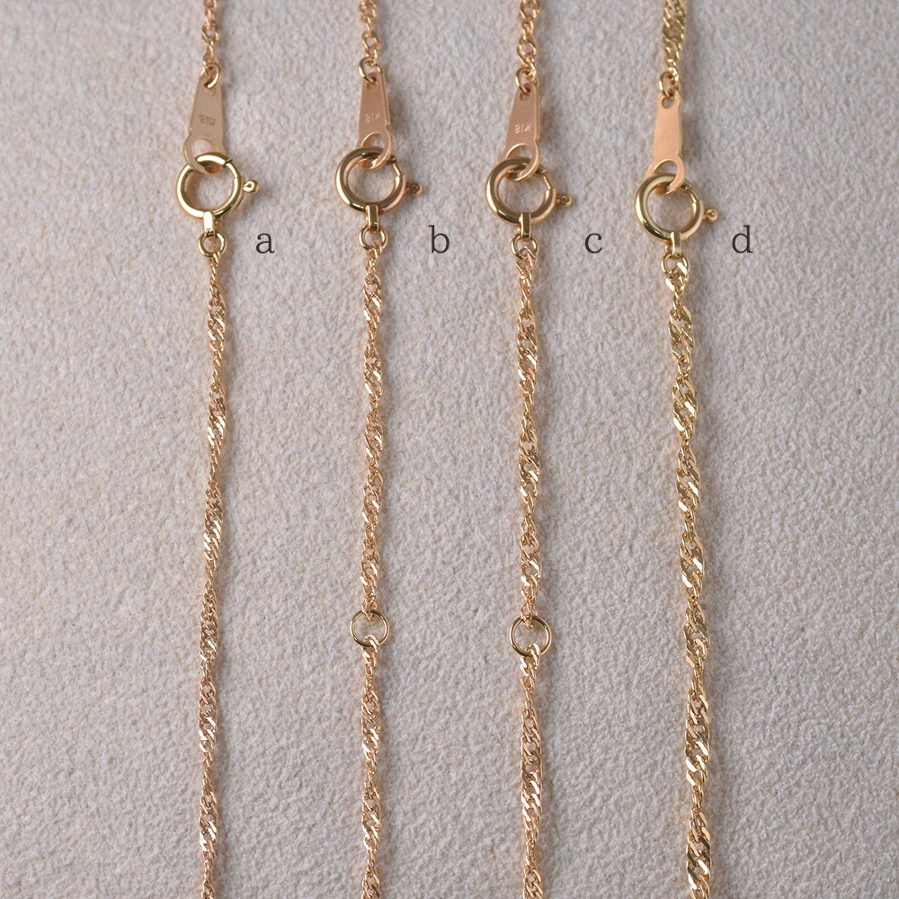 K18 スクリューチェーン(約42cm～50cm)