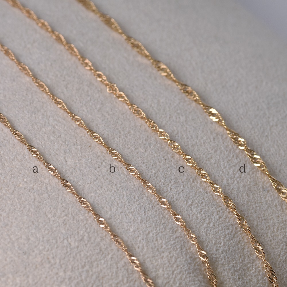 K18 スクリューチェーン(約42cm～50cm)