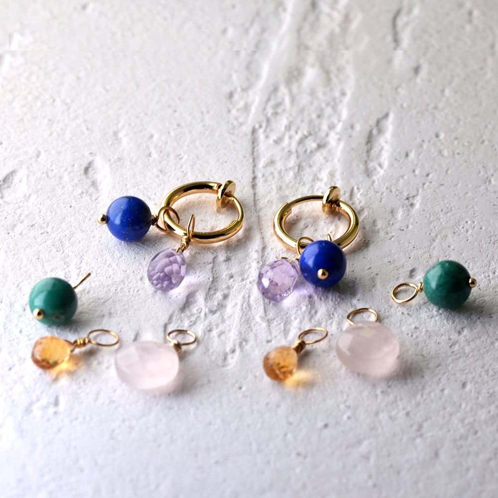 つけかえて何通りも楽しめる 5days フープイヤリング ピアス(フープ11mm)