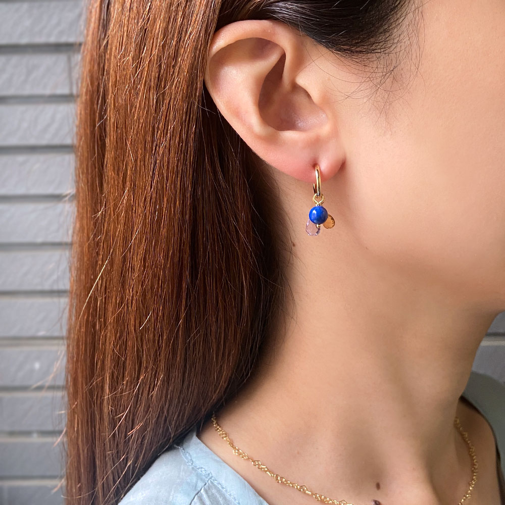 つけかえて何通りも楽しめる 5days フープイヤリング ピアス(フープ11mm)