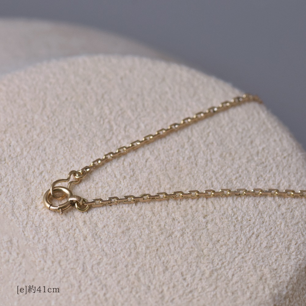 K18 小豆チェーン(約40cm～50cm)