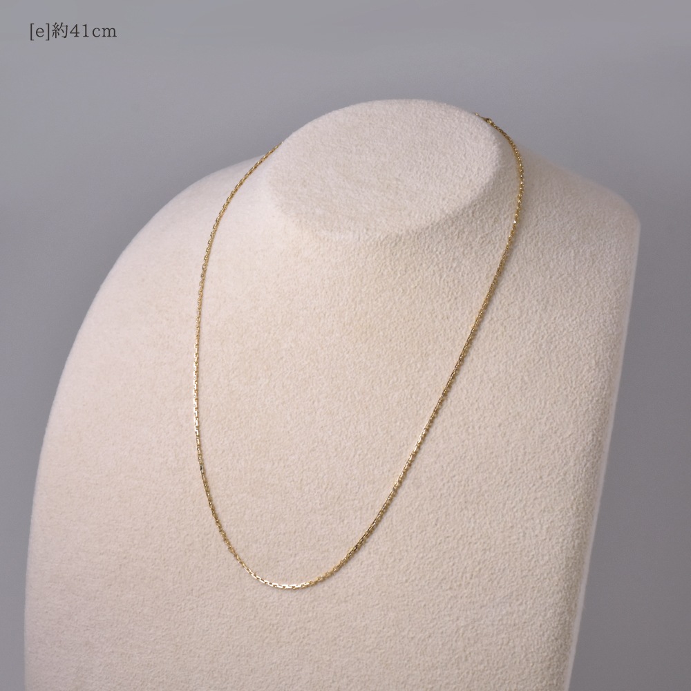 K18 小豆チェーン(約40cm～50cm)