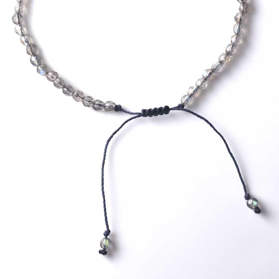 TWOtone stones ブレスレット　レインボ－ムーンストーン×ラブラドライト【Fortune Stone Table】