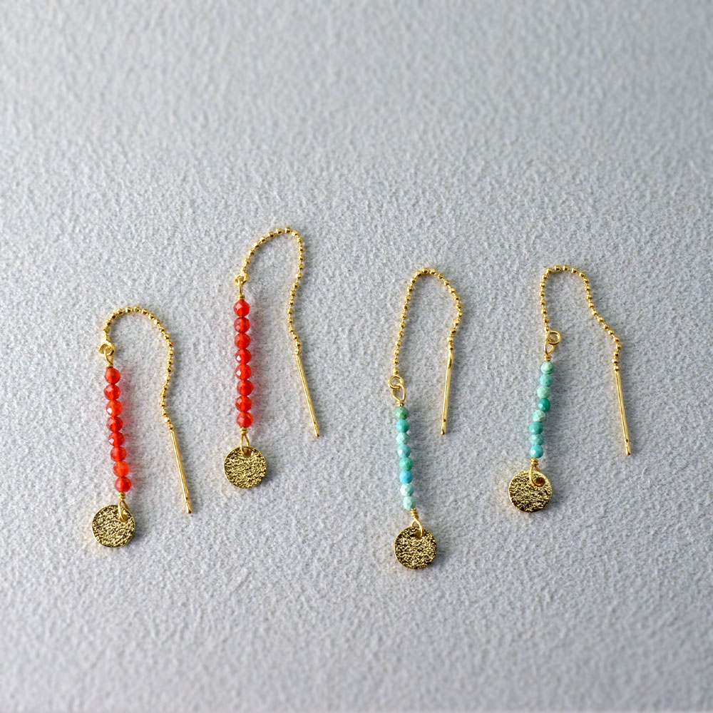 スポーツコーデピアス(マットコインゴールドカラー)