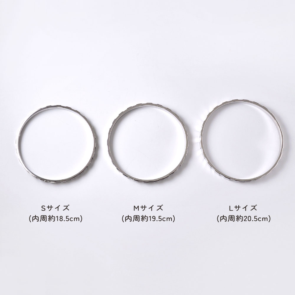 シルバー925 スクエアーデザイン バングル