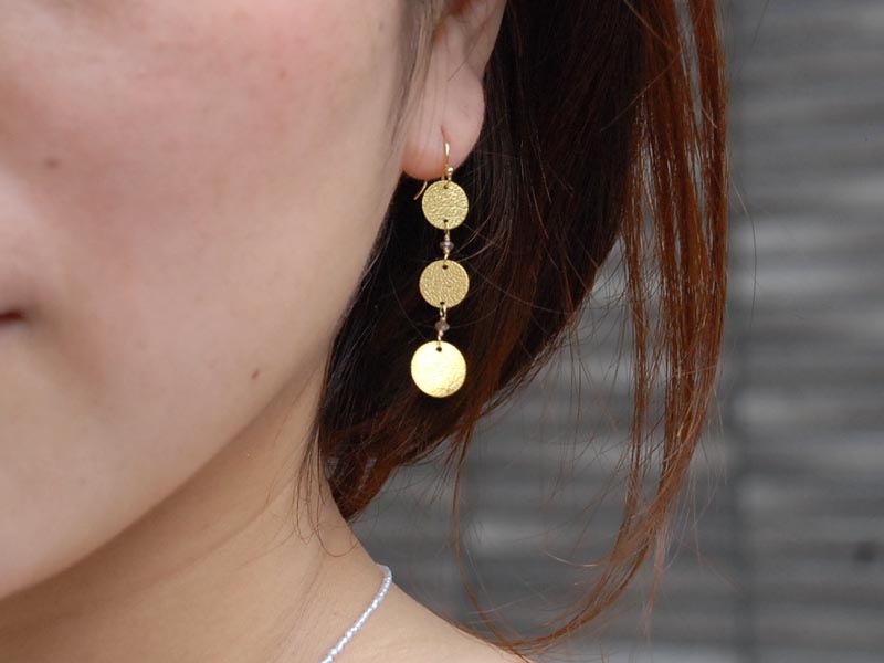 K18 ダイヤピアス　3連 楽天市場】K18金 ダイヤモンド スター 3連風 軟骨ピアス・ボディ