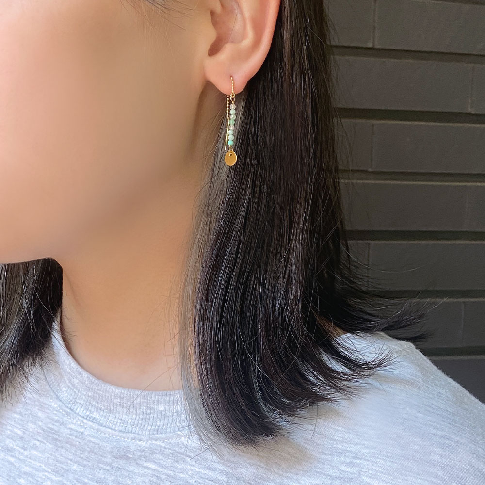 スポーツコーデピアス(コインゴールドカラー)