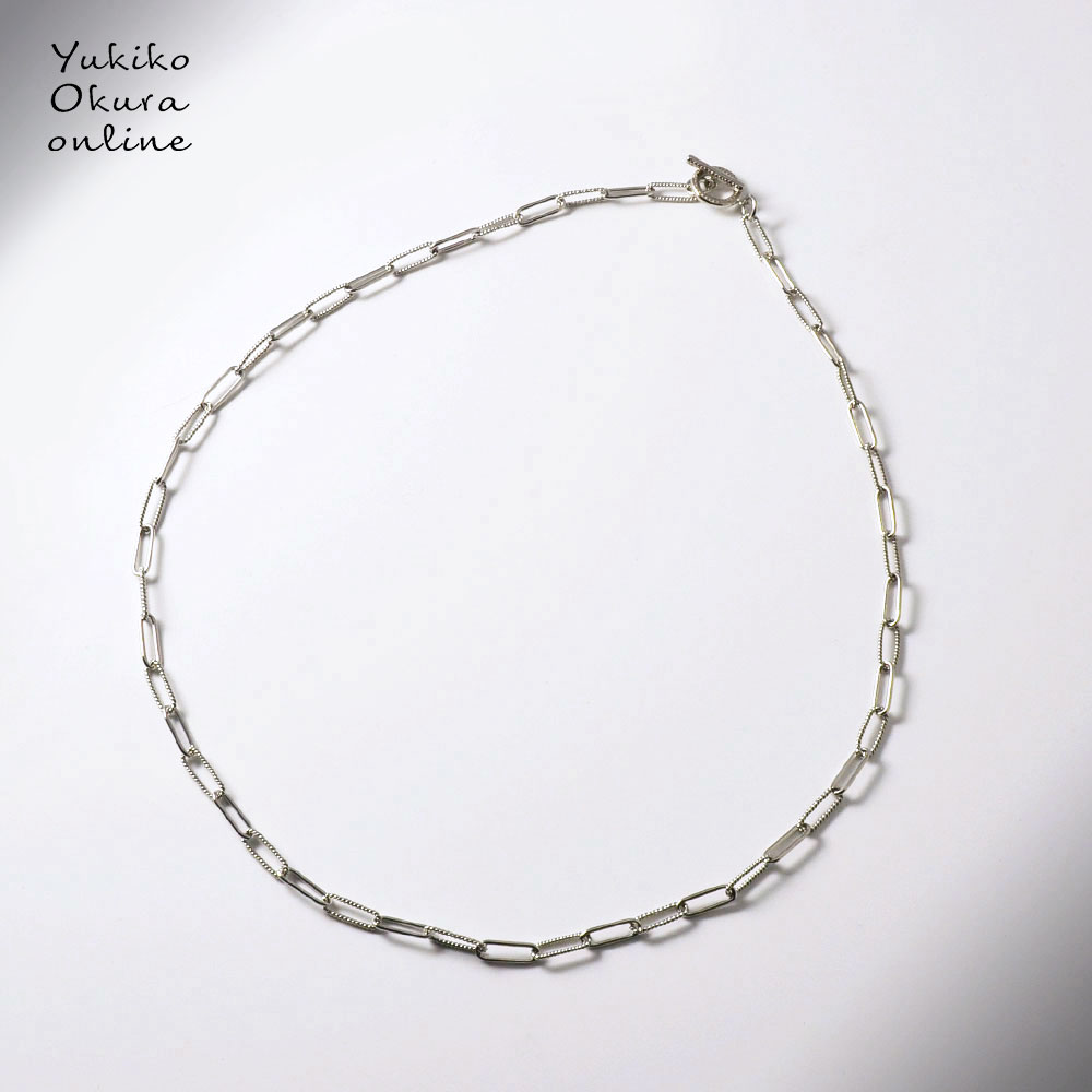 重ねづけの強い味方･地金シリーズ！SV925 デザインクリップロングチェーン