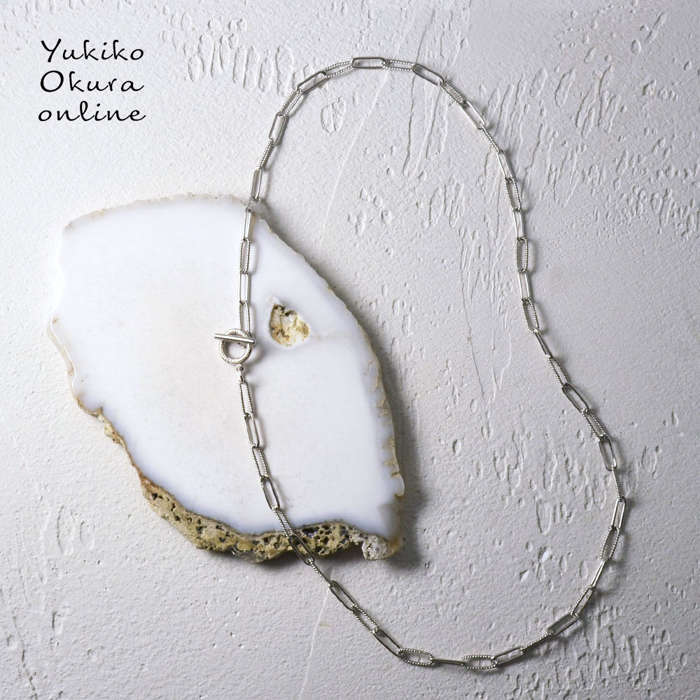 重ねづけの強い味方･地金シリーズ！SV925 デザインクリップロングチェーン