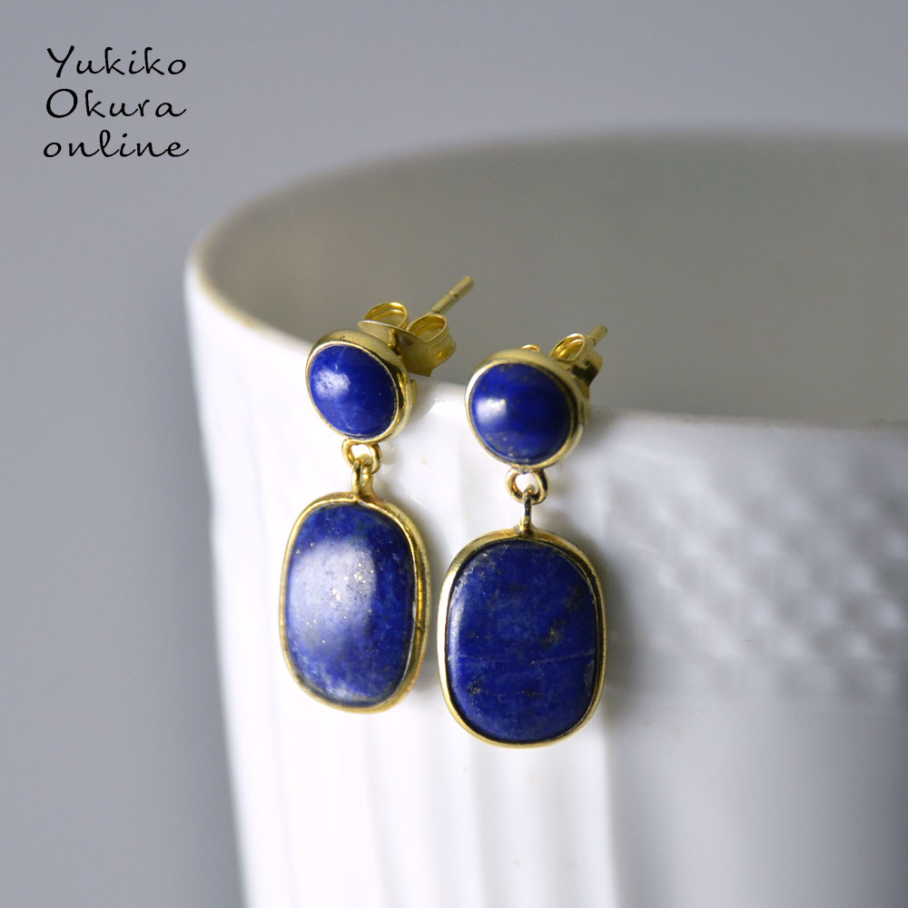 SV925 ラピスラズリ ピアス | Yukiko Okura,イヤリング・ピアス