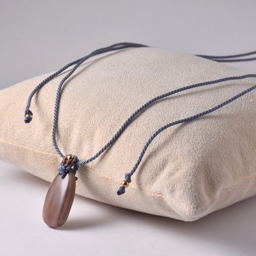 インペリアルジャスパー マクラメ編みネックレス