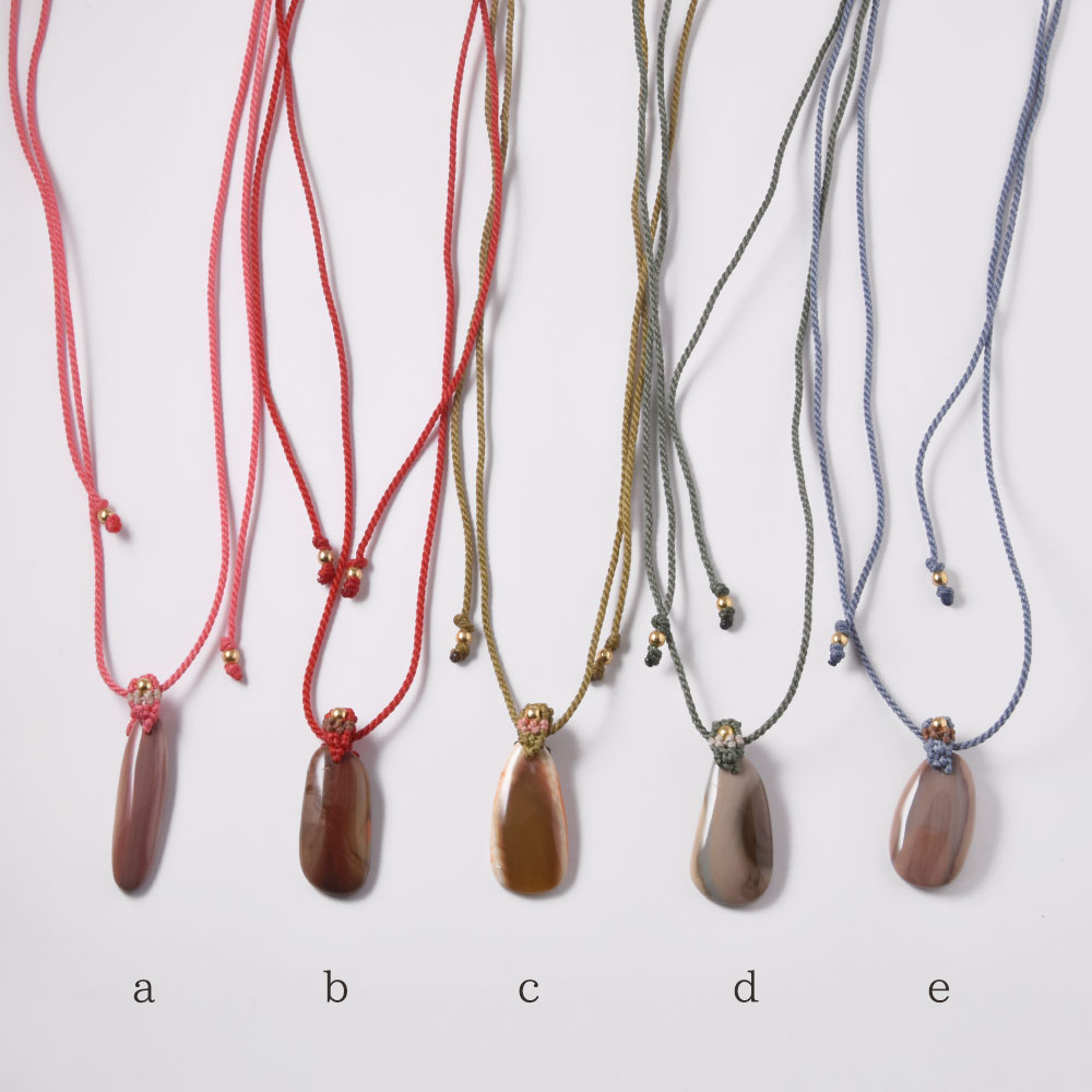 インペリアルジャスパー マクラメ編みネックレス