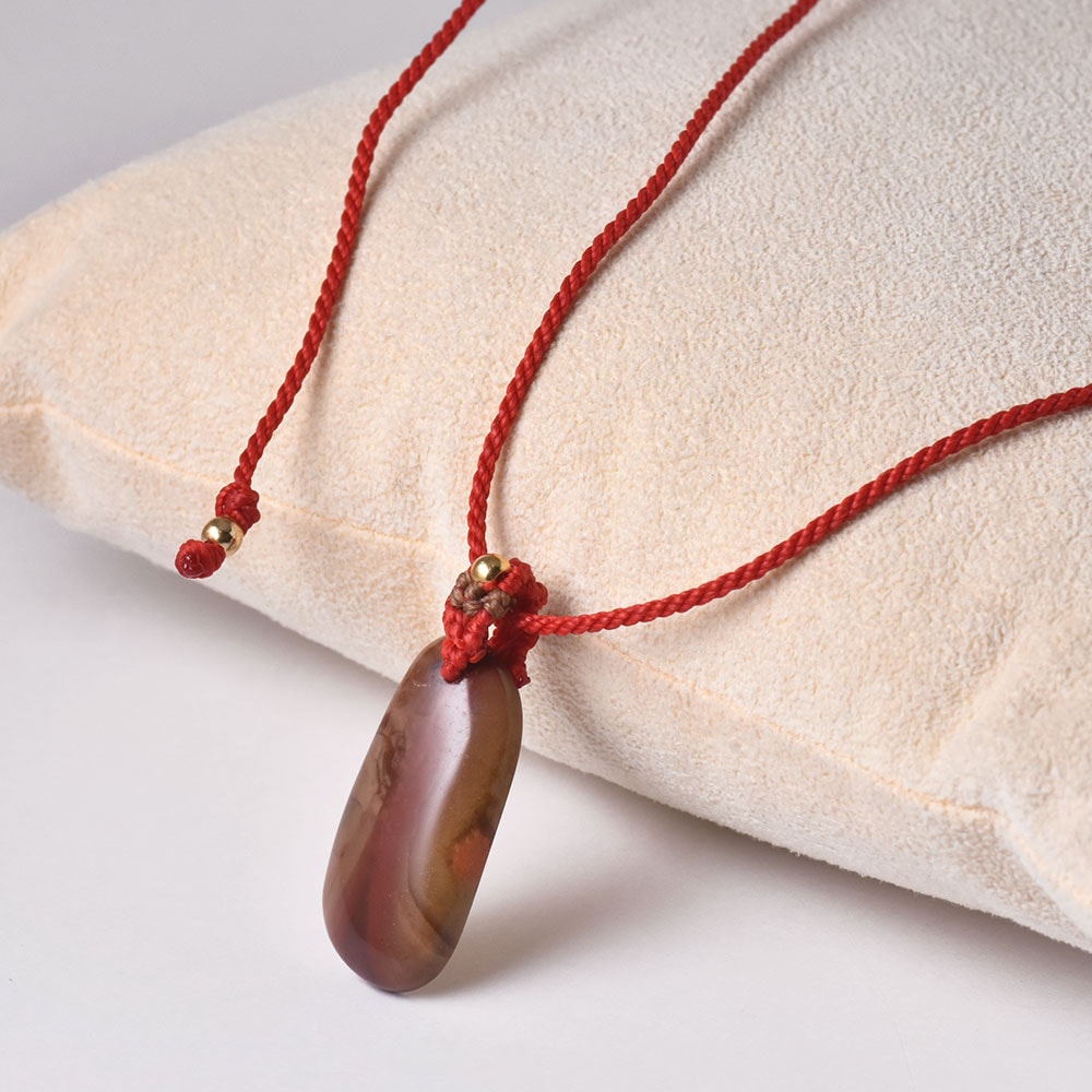 インペリアルジャスパー マクラメ編みネックレス