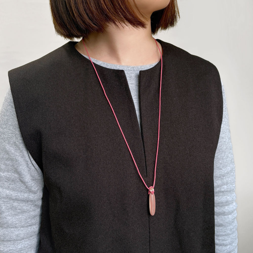 インペリアルジャスパー マクラメ編みネックレス