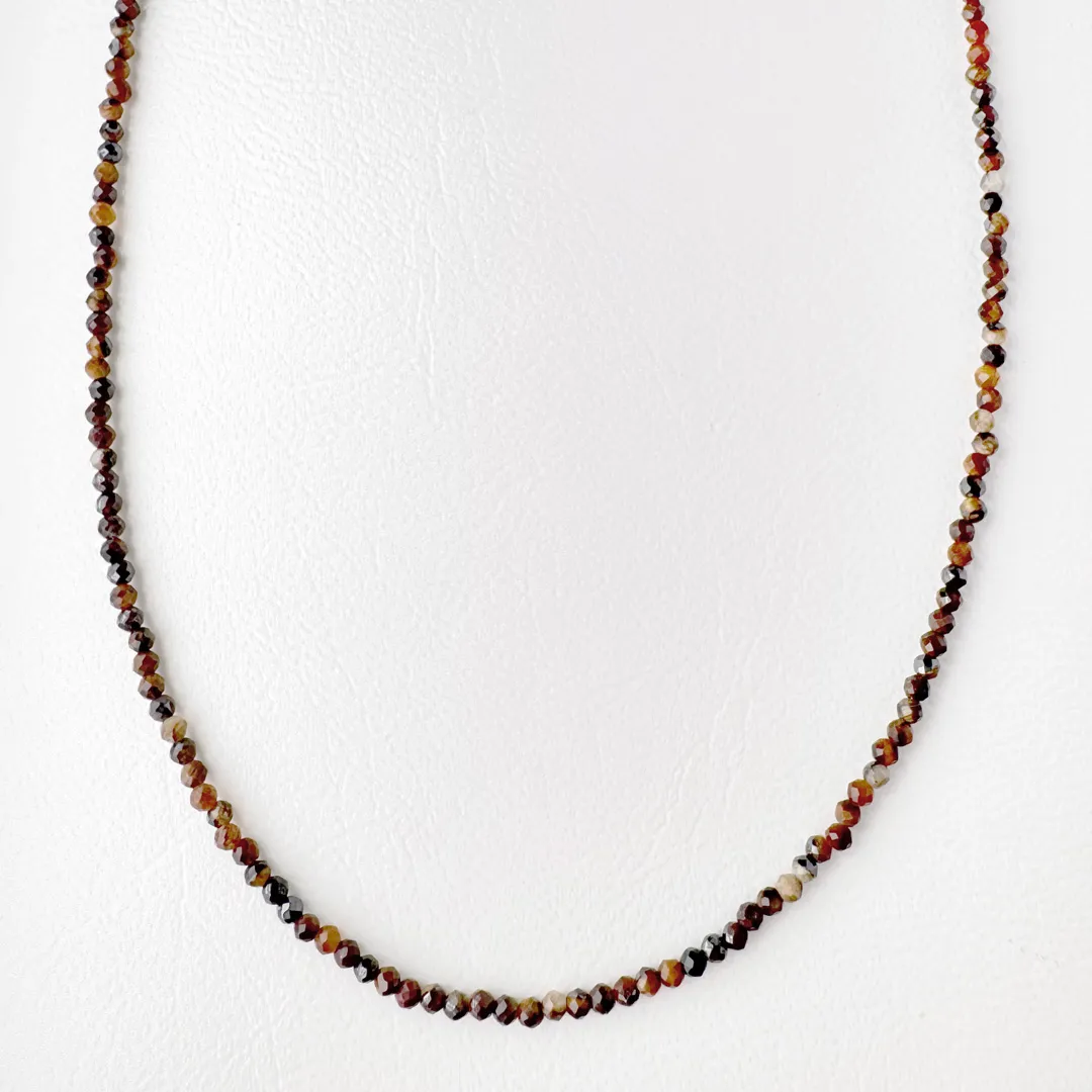 カラーで選ぶペンダントネックレス（茶）チョコレートアゲート【Fortune Stone Table】