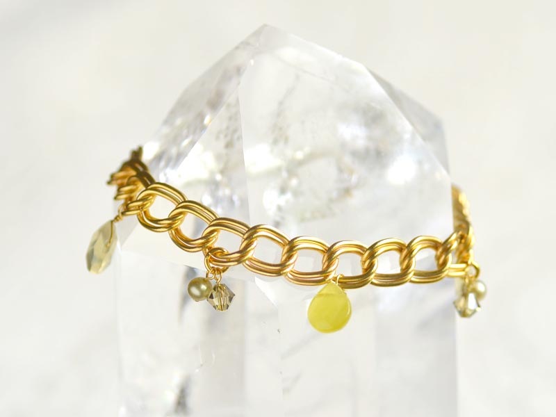 サーペンティン レモンクォーツ ブレスレット