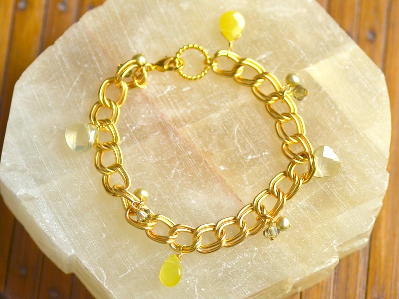 サーペンティン レモンクォーツ ブレスレット