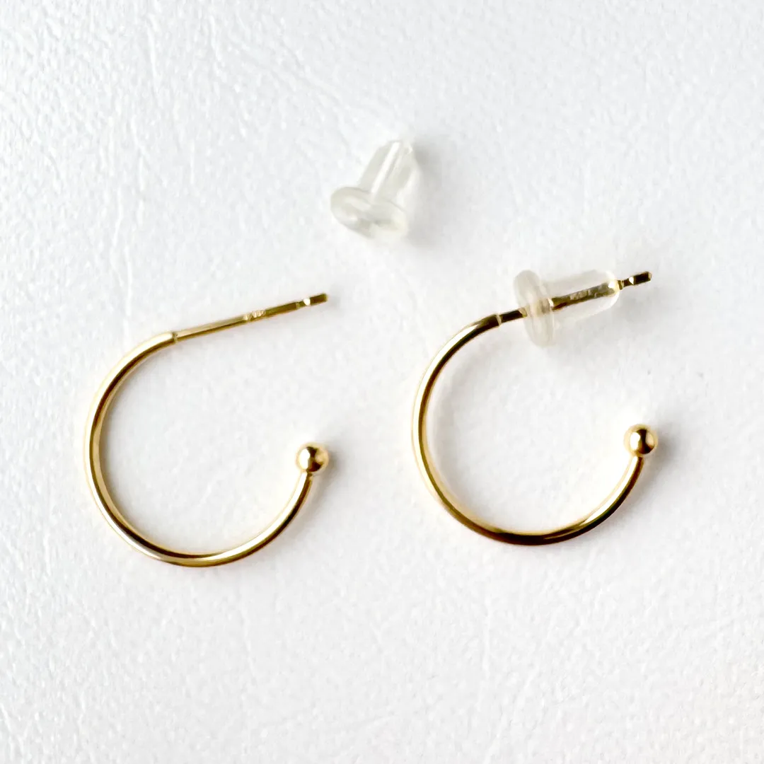 1点限り!K18 カラーストーン 5days チャーム ピアス