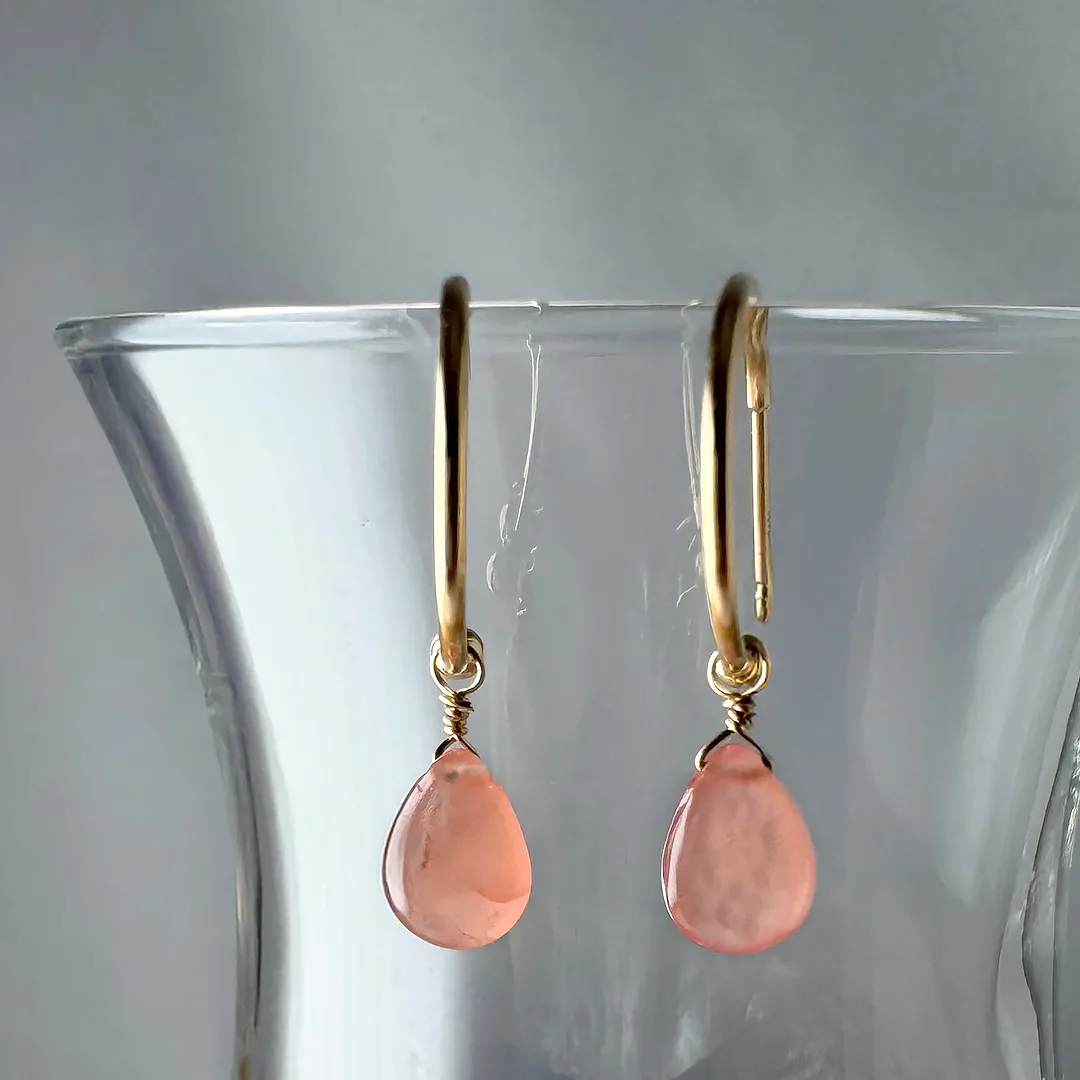 1点限り!K18 カラーストーン 5days チャーム ピアス