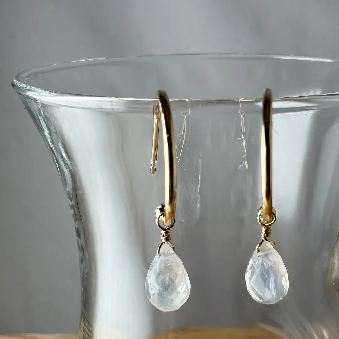 1点限り!K18 カラーストーン 5days チャーム ピアス