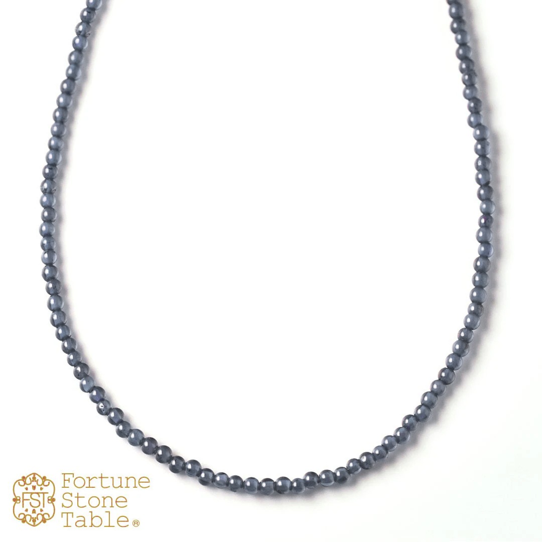カラーで選ぶラウンドネックレス (2mm)　アイオライト【Fortune Stone Table】