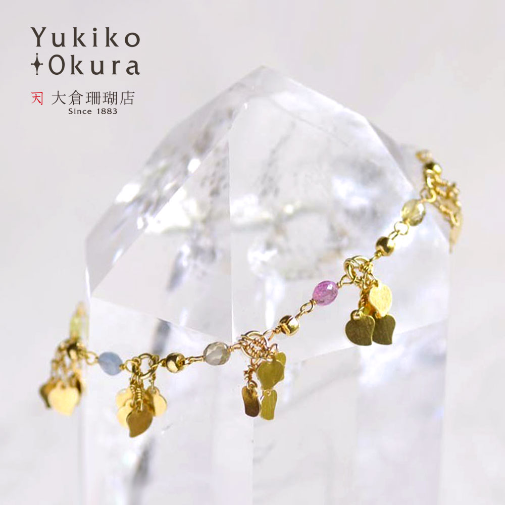 SV ( ゴールド仕上げ ) パーツ サファイア ブレスレット