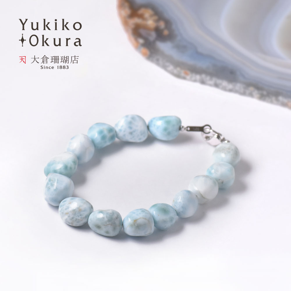 ラリマー タンブル ブレスレット